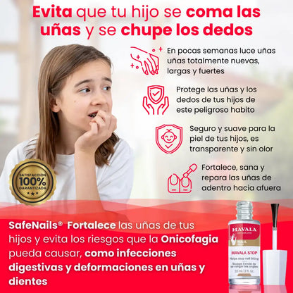 [Oferta 2X1] SafeNails® Treatment esmalte natural con sabor amargo y lleva GRATIS 3 E-Books