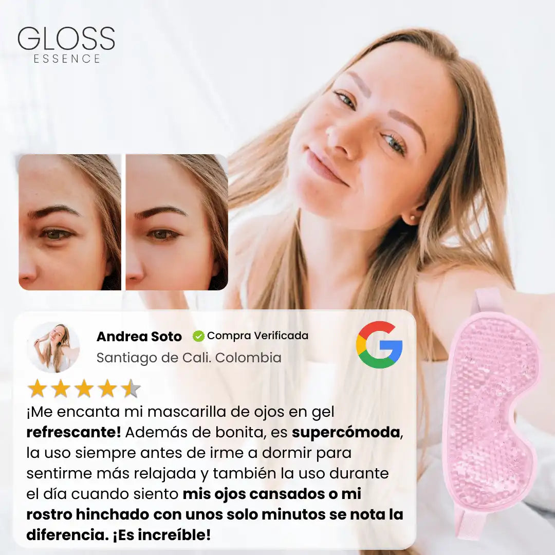 Mascarilla de Gel MaskEssence® Tonifica y define tu rostro - Adiós a la Hinchazón, Migrañas y Ojeras + 3 E-Books GRATIS