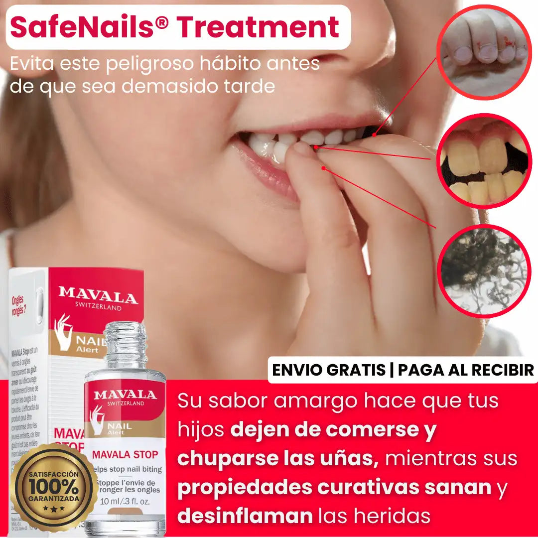 [Oferta 2X1] SafeNails® Treatment esmalte natural con sabor amargo y lleva GRATIS 3 E-Books