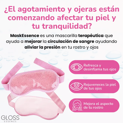 Mascarilla de Gel MaskEssence® Tonifica y define tu rostro - Adiós a la Hinchazón, Migrañas y Ojeras + 3 E-Books GRATIS