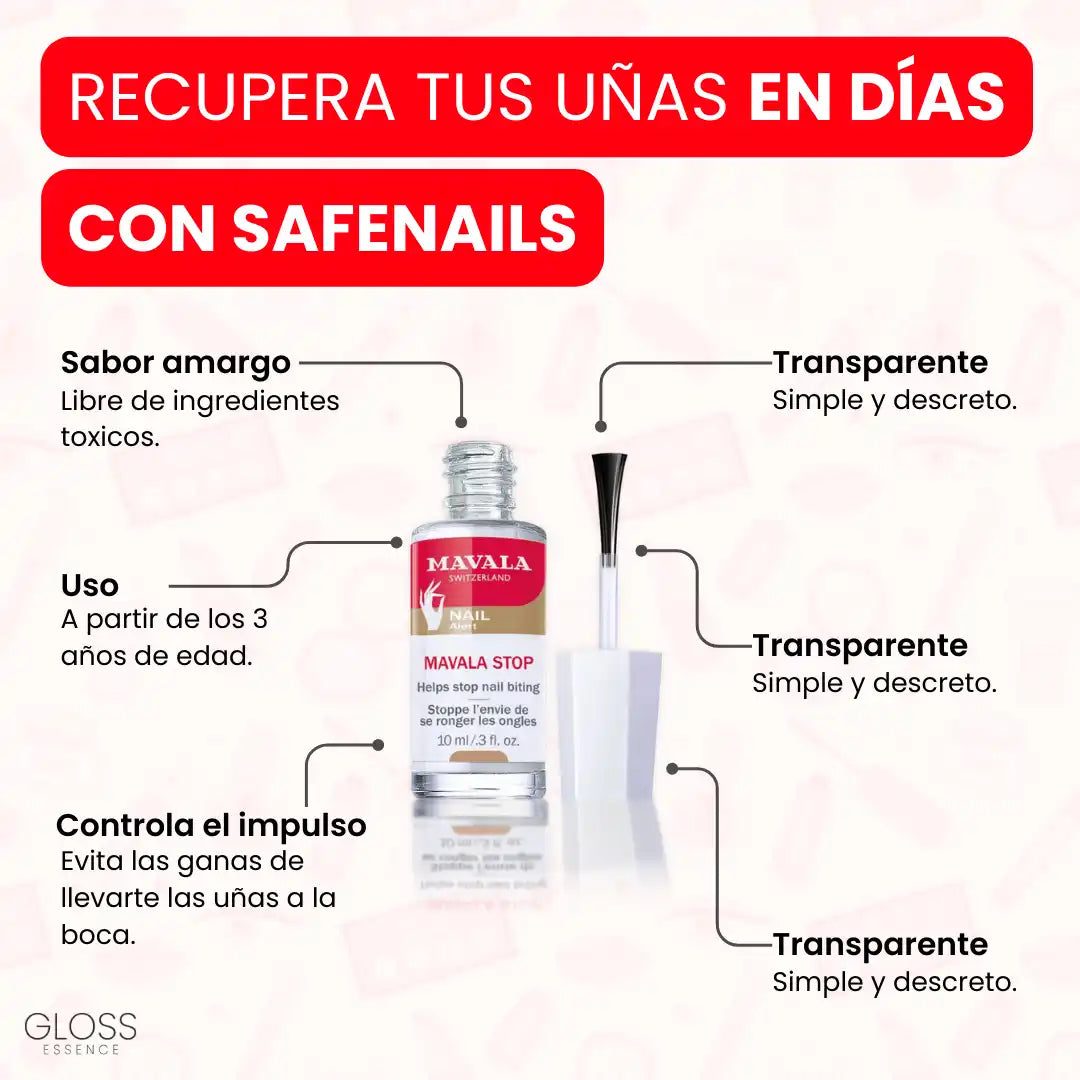 [Oferta 2X1] SafeNails® Treatment esmalte natural con sabor amargo y lleva GRATIS 3 E-Books